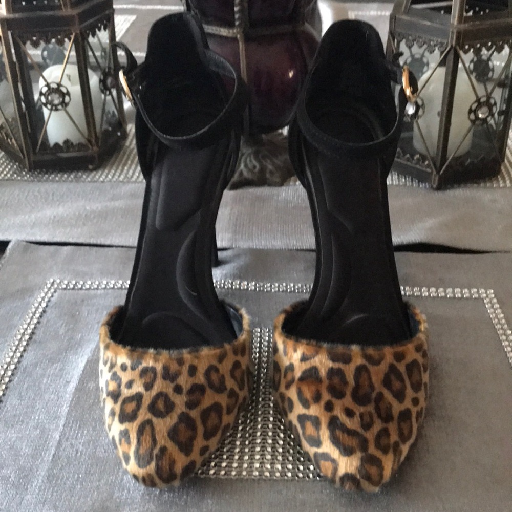 Leopard print heels